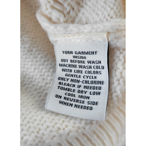 C&C California Cream Cardigan Sweater Womens Size M - Picture 7 of 8